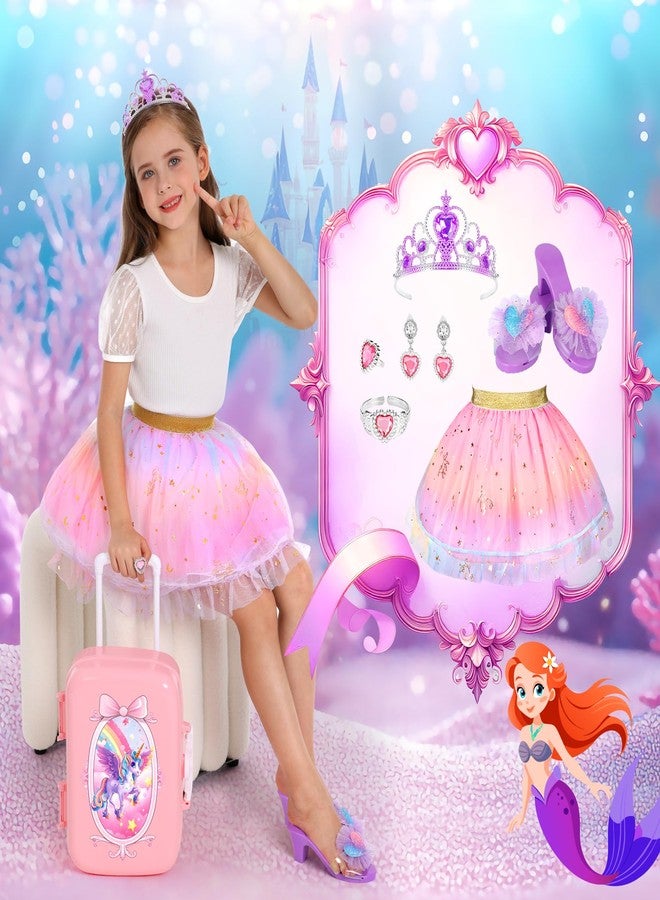 LIMIROLER 19 Pcs Princess Dress Up Shoes Gift Set, Girls Role Play Dress Up Toys & Costumes Set, Toddler Pretend Jewelry Boutique Kit Gift for Little Girls Aged 3 4 5 6 Years Old - Image 3